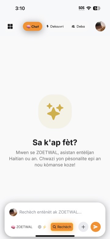 Chat screen